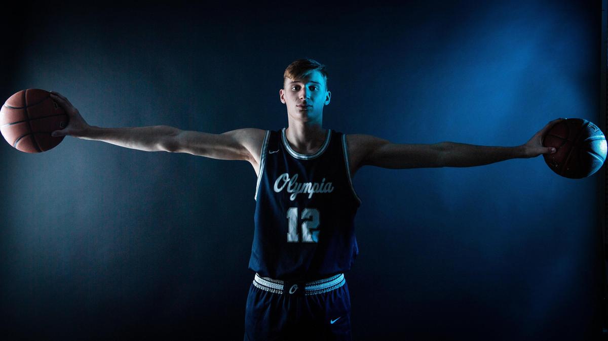 Olympia’s Jackson Grant is The News Tribune’s boys basketball player of the year. Photographed at the Tacoma News Tribune in Tacoma, Wash., on Sunday, March 15, 2020.