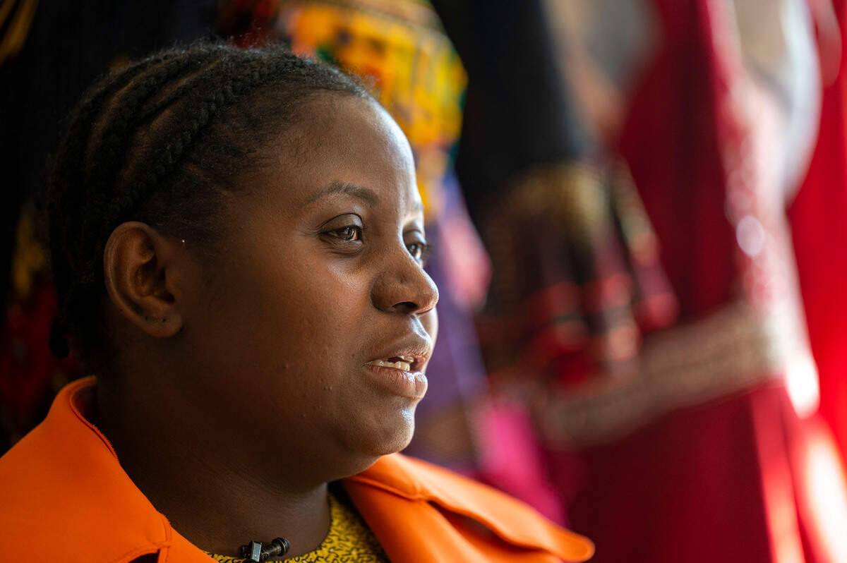 Nathalie Bajinya, a clothing designer in Tacoma, talks about how the impact of a broken window at her store and stolen merchandise caused her trauma.