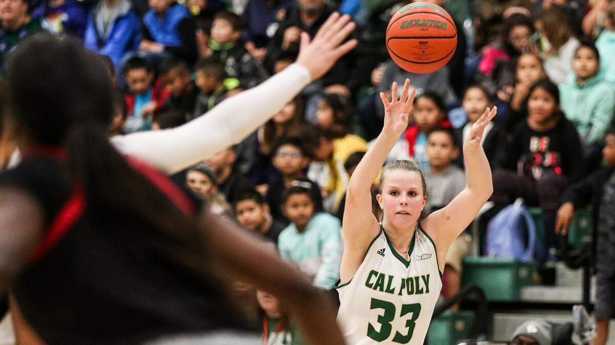 Cal Poly women’s basketball hosted Eastern Washington on Field Trip Day Photo by Owen Main. 11/28/18