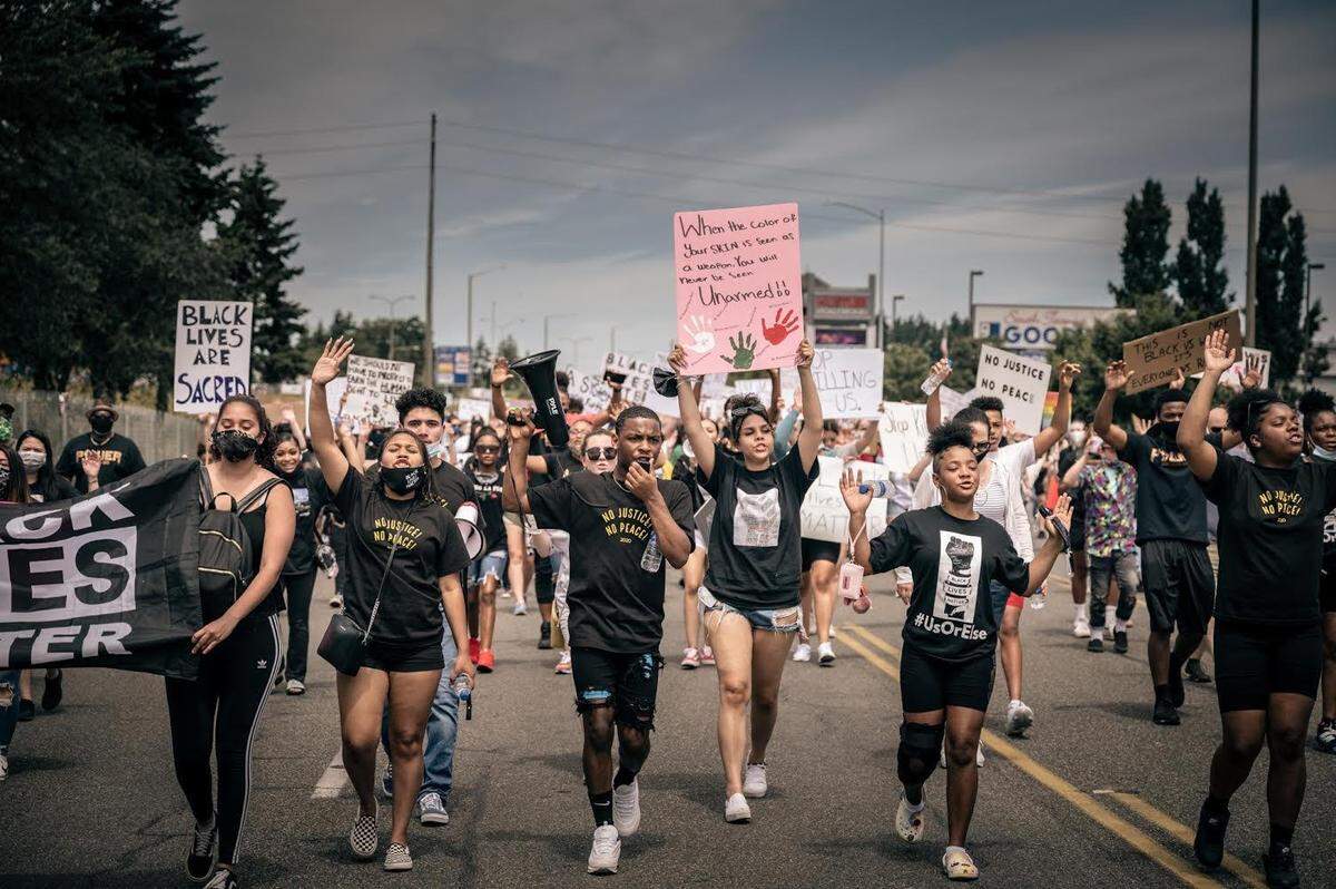 Lincoln High students organized a Juneteenth protest.