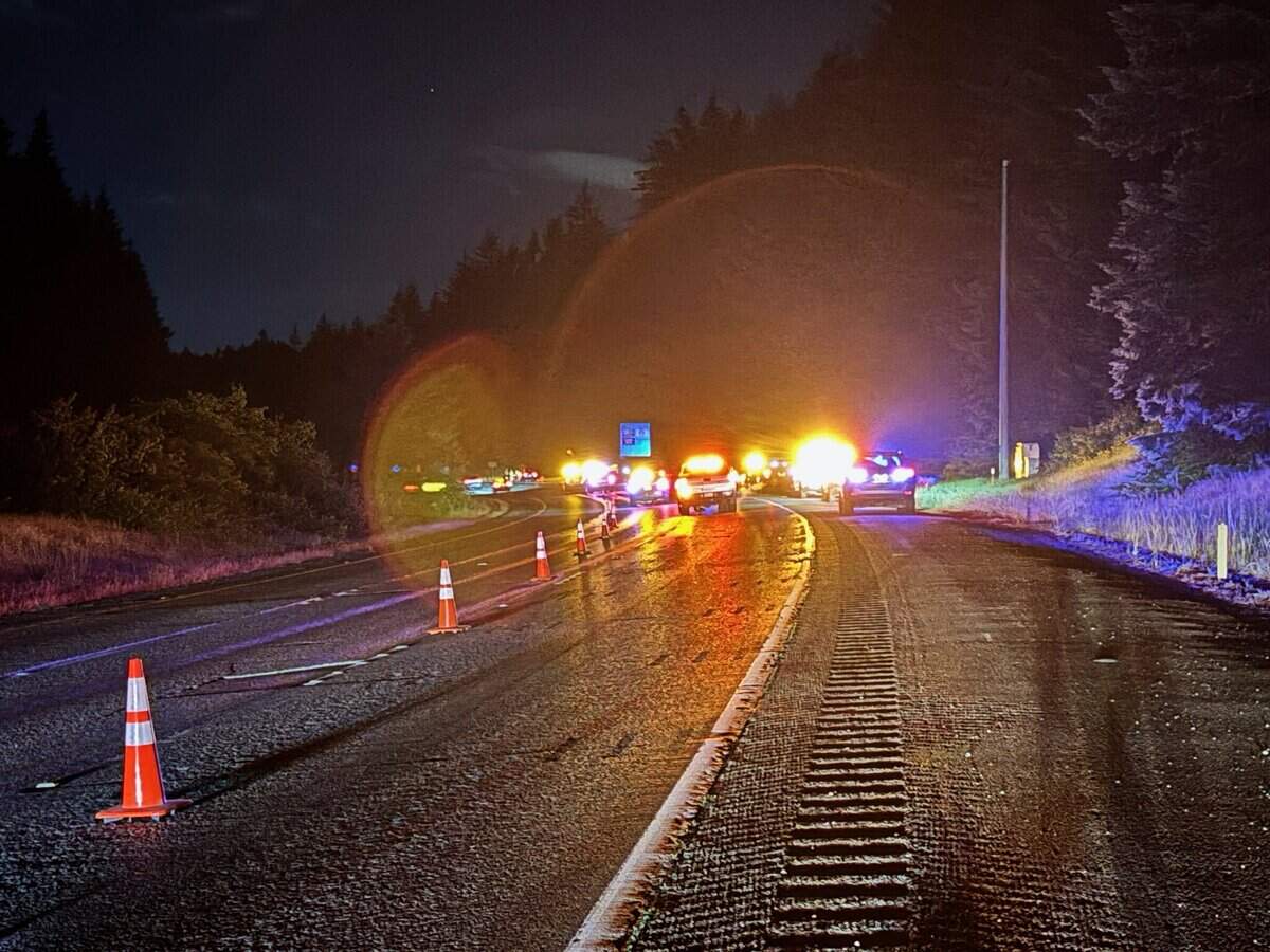 A driver died, and a passenger was injured Friday night after being rear-ended by another vehicle on southbound Interstate 5 Friday night, according to Washington State Patrol.