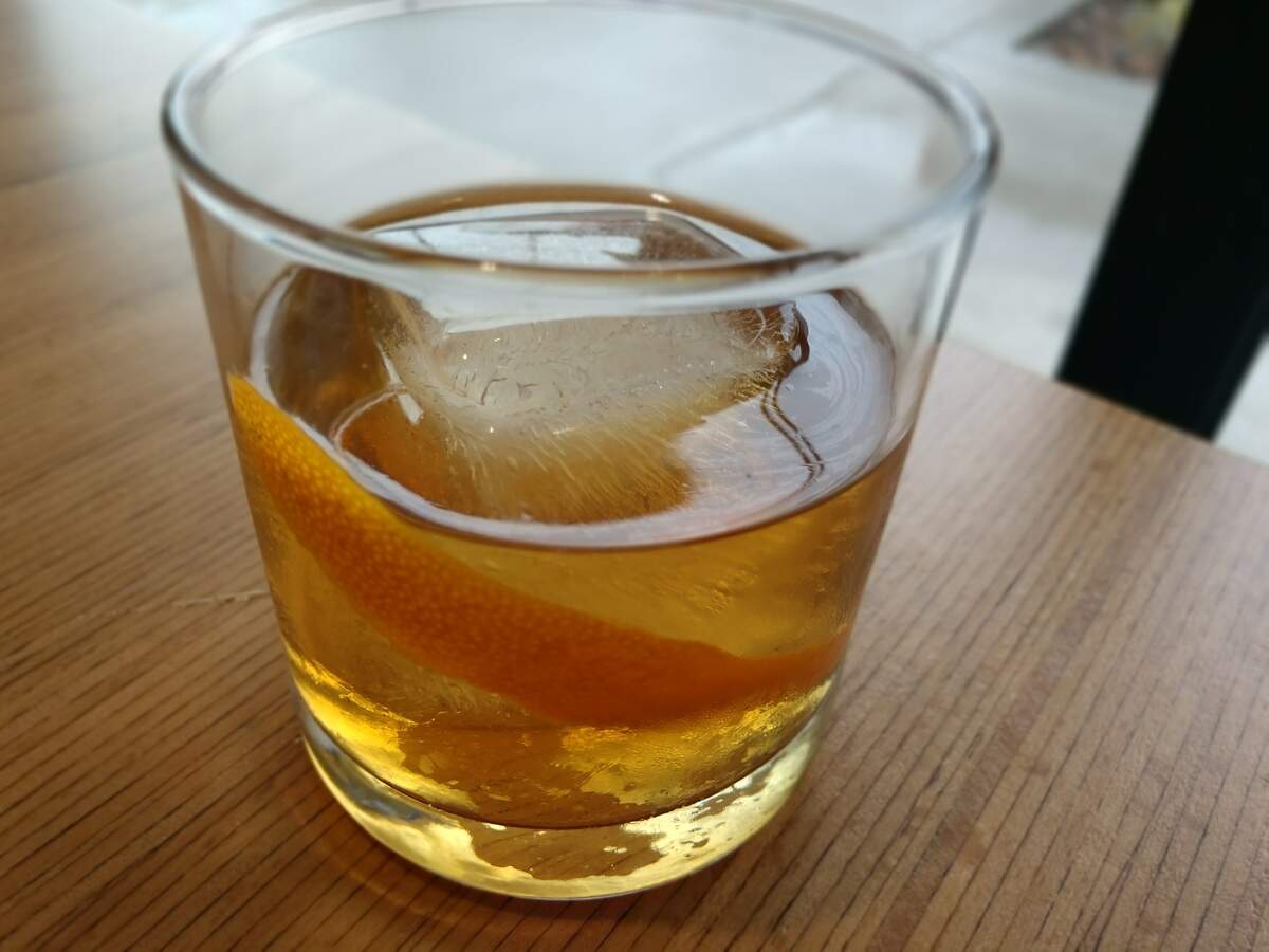 An old fashioned made with barrel-aged Patron tequila from Cactus Southwestern Kitchen + Bar in Tacoma’s Proctor neighborhood.