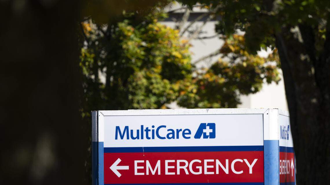 MultiCare Tacoma General Hospital on Oct. 14, 2025, in Tacoma.