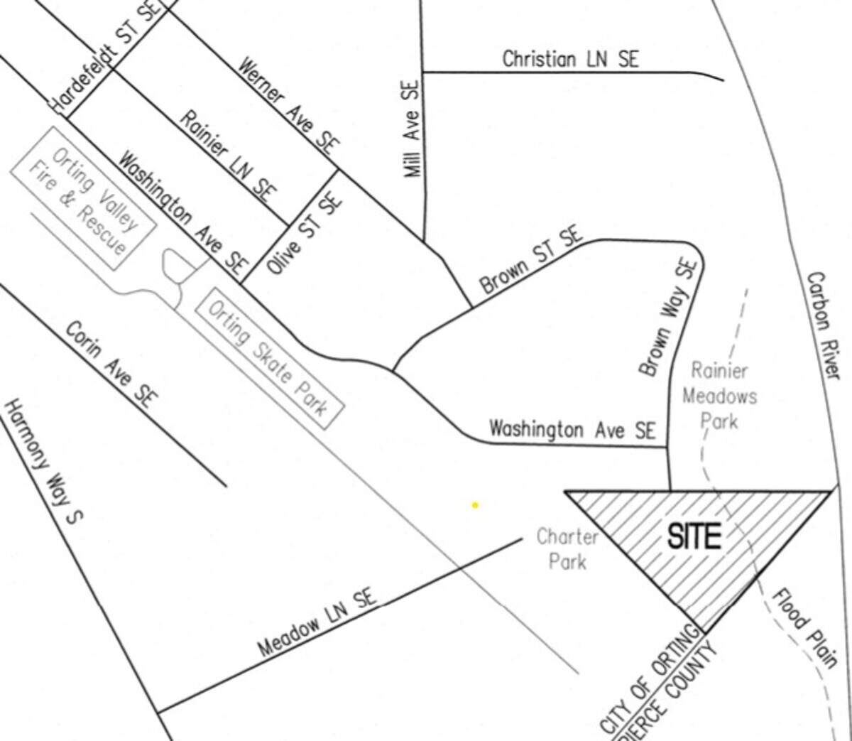 A Puyallup-based developer has plans to build a 39-lot single-family plat at 303 Meadow Lane SE in Orting.