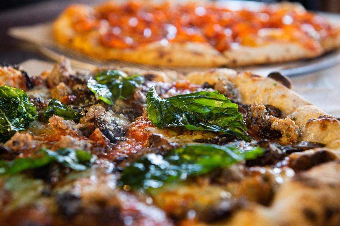 E9’s pizzas use a wild yeast strain from the brewery’s excellent barrel-aged beer program.