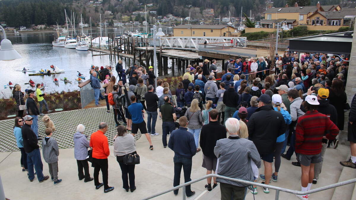 The ribbon-cutting ceremony at Ancich Park in March of 2019. Developing the park would become the focus of Nicole Jones-Vogel, who resigned last week as pars manager.