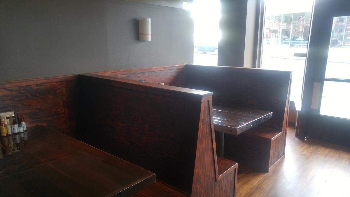 The dining room of Red Star Taco Bar Tacoma.