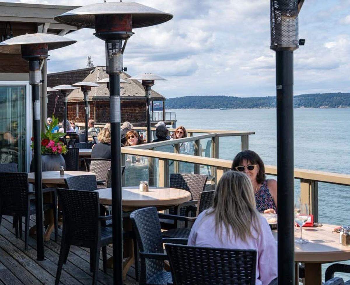 Katie Downs is a popular pick for waterfront dining on Ruston Way, with a deck that can get easily packed on a nice day.