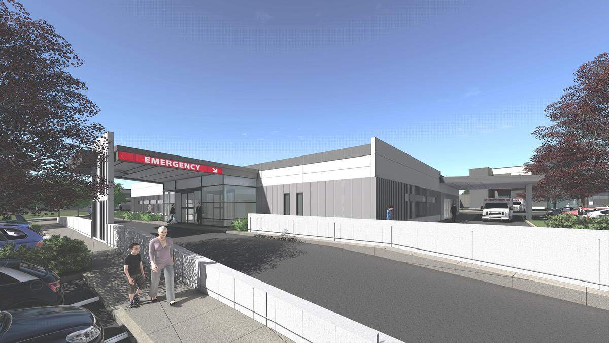 A rendering of the new emergency department for MultiCare’s Allenmore Hospital in Tacoma. The $15 million expansion will add 14,600 square feet to the facility.