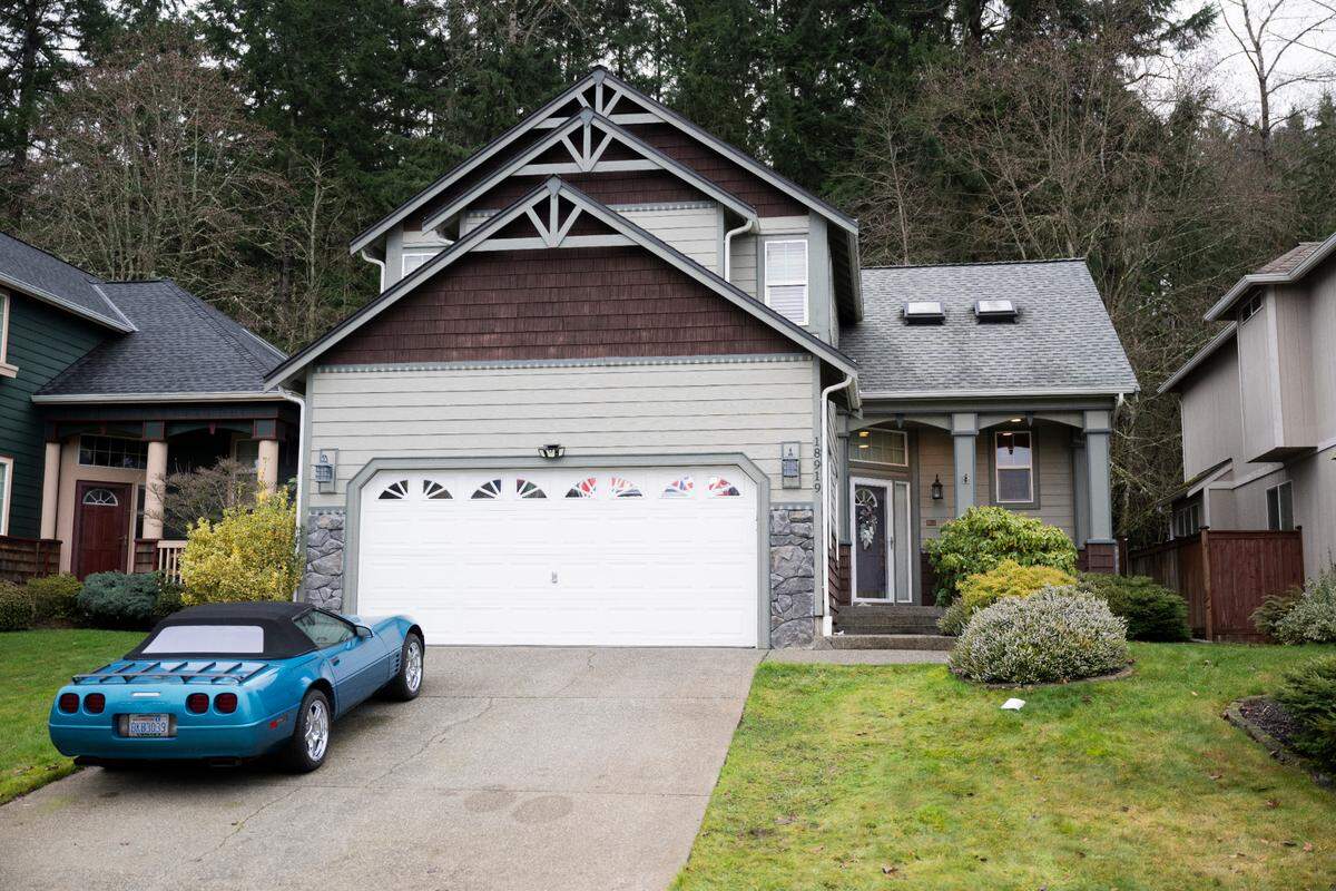 The home on Eastwood Avenue East where four people were found dead on Dec. 31, 2024, following a welfare check. Photographed on Monday, Jan. 6, 2025, in South Hill.