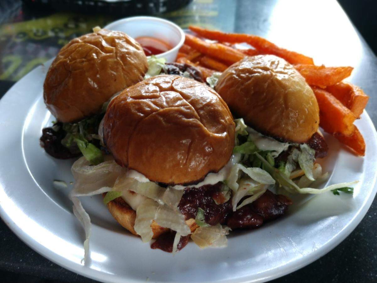 Mole chicken sliders at The Church Cantina in Tacoma.