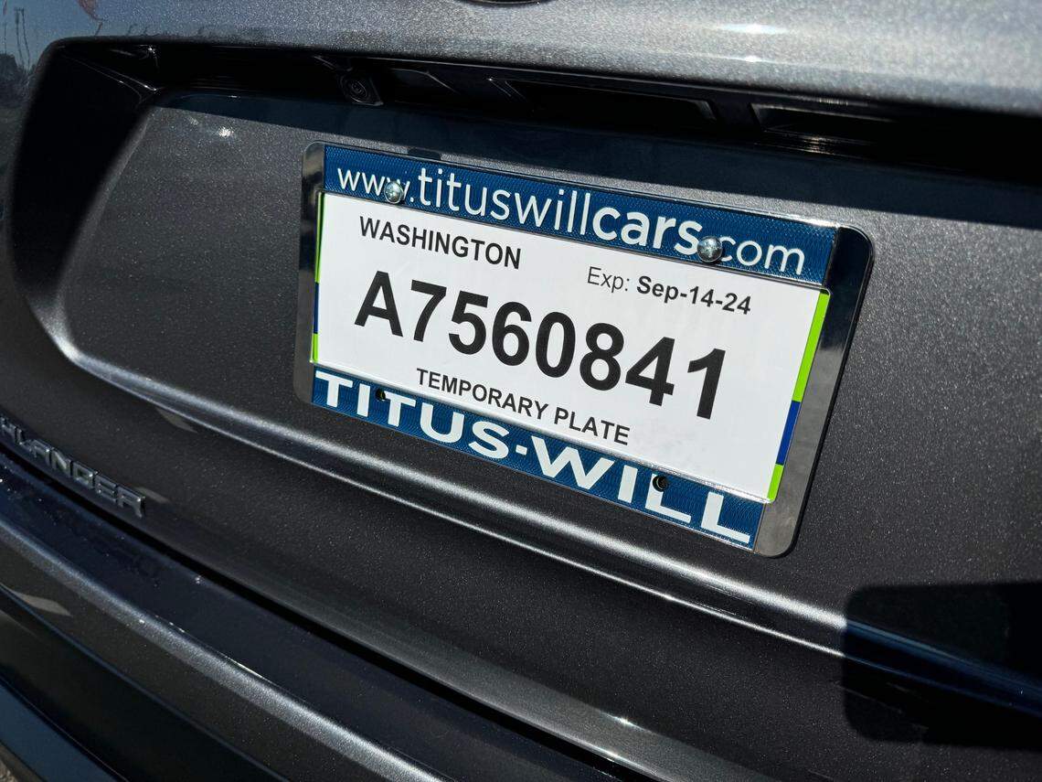 Temporary, durable plates issued by dealerships as required by state law expire within 45 days.