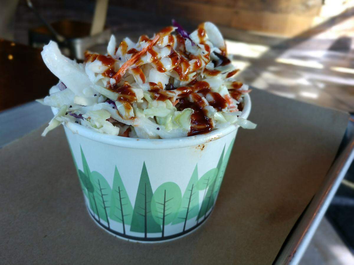 The barbecue sundae at My 4 Sons BBQ in Midland.