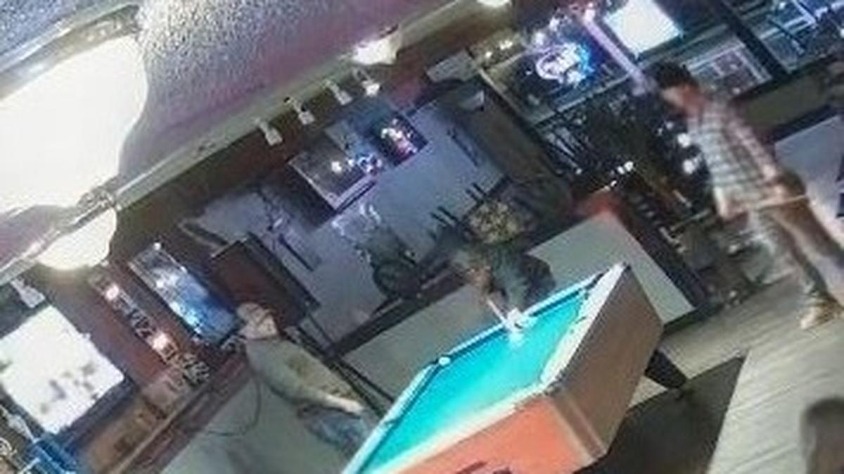 A video still shows three men police suspect were involved in the fatal stabbing of a 31-year-old man Nov. 6 at Oaktree Food and Drink in Lakewood.