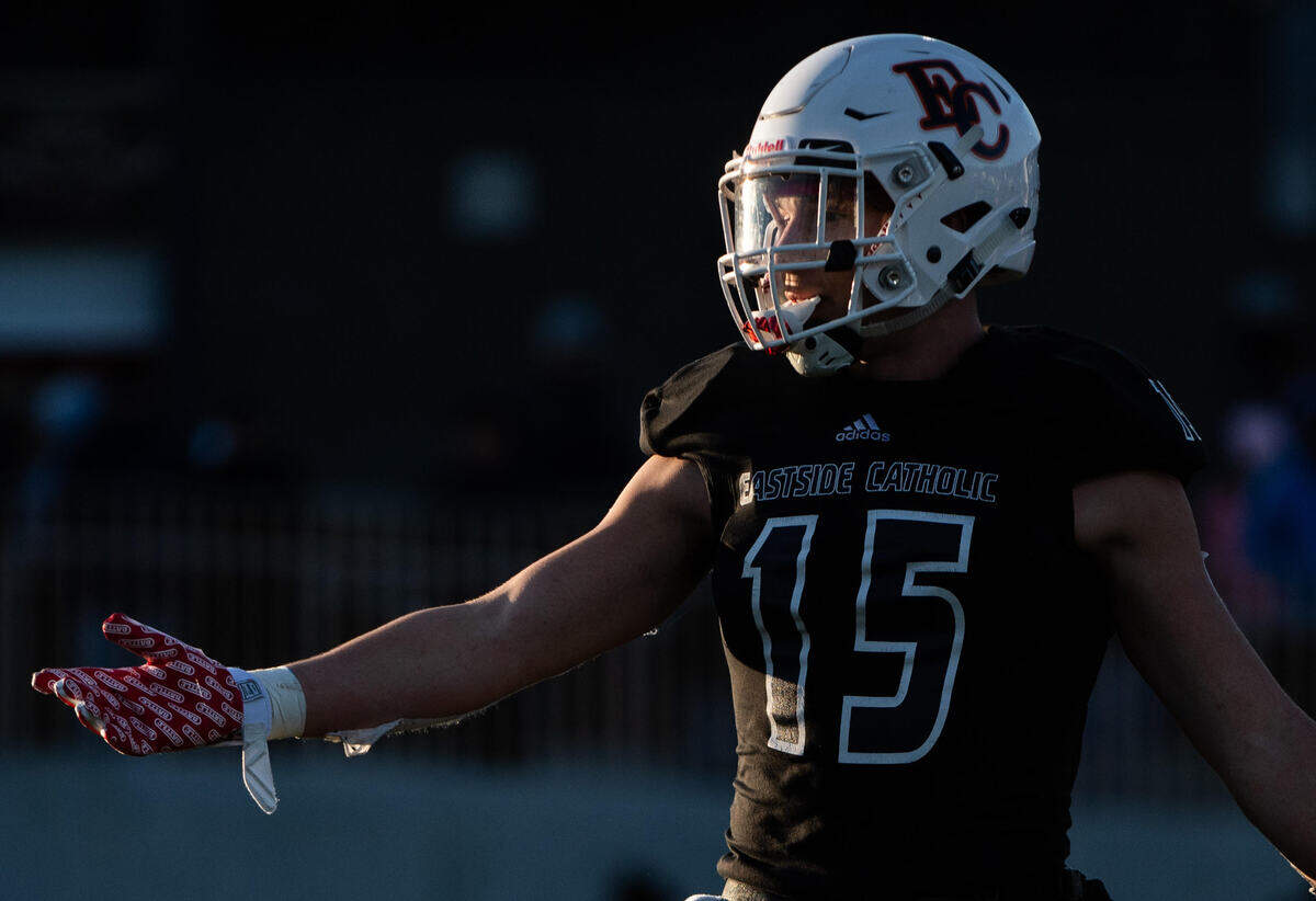 Lincoln played Eastside Catholic in the 3A football semifinal game at Sammamish High School in Bellevue, Wash., on Saturday, Nov. 30, 2019.