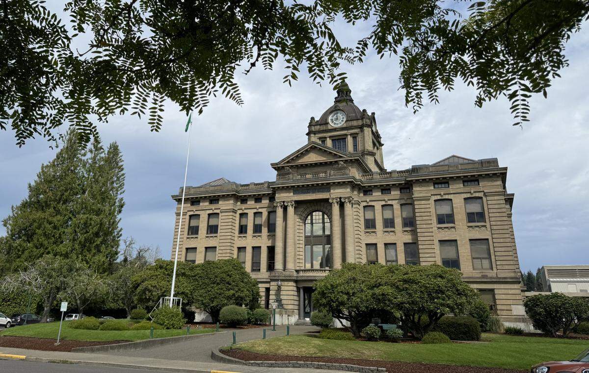 The Grays Harbor County courthouse is shown in August 2024.