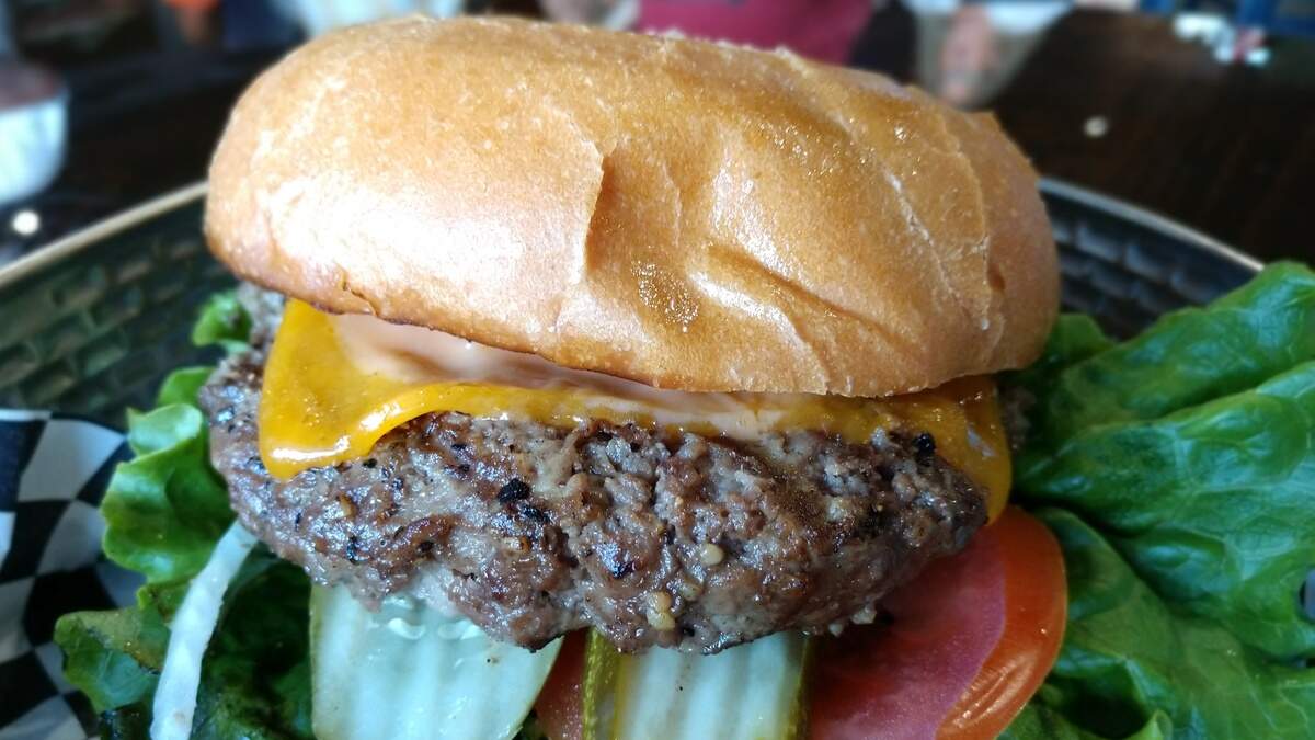 The half-pound Summit Burger from Summit Pub.