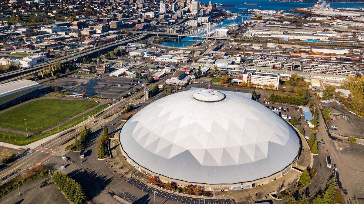 The Tacoma Dome, shown here in November of 2017, is hosting two major artists this week.