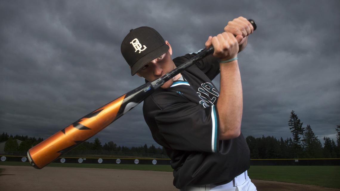 Bonney Lake senior shortstop Matthew Gretler is The News Tribune's 2018 All-Area Baseball player of the year. He is shown at Bonney Lake High School on Thursday, June 7, 2018.
