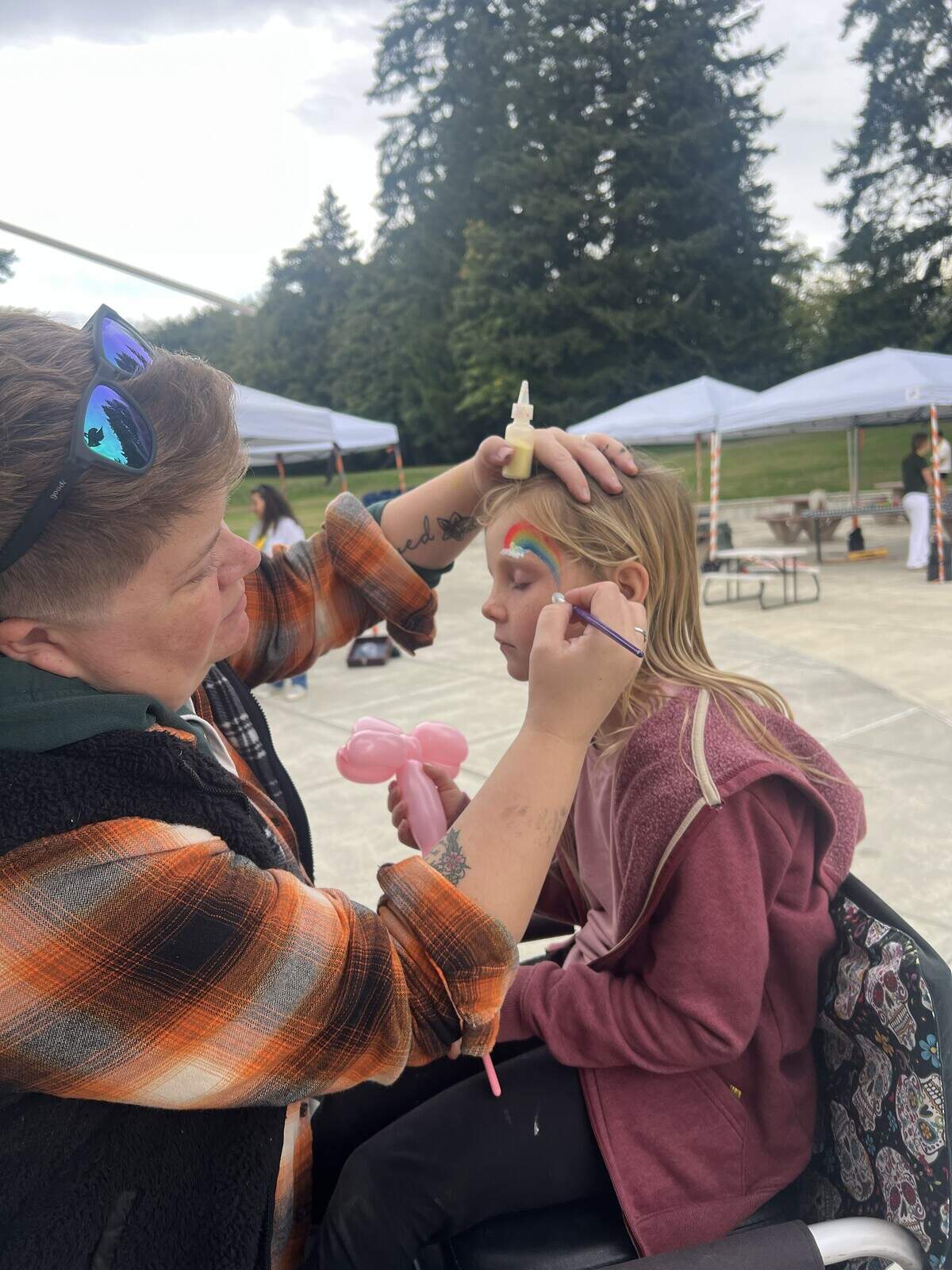 Thriving Generation, a campaign to encourage healthy use of phones and social media, held a launch event Saturday, Oct. 11, 2025, at Gateway Park near Gig Harbor, Wash.