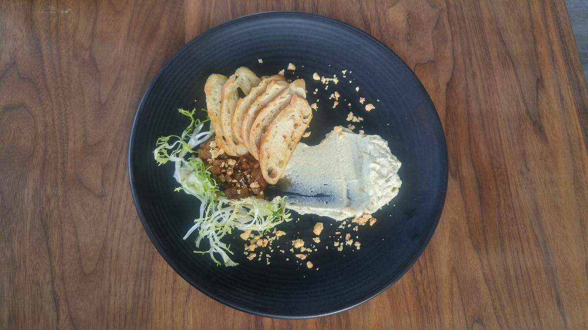 Cambozola with a honey-pear chutney from Brix 25 in Gig Harbor.