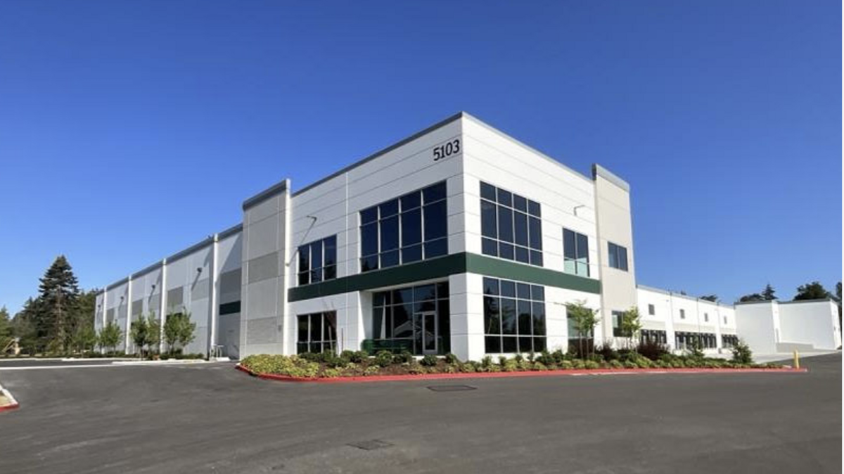 The two-building commercial warehouse site 5103-5223 136th St. E., developed in 2023, has sold.