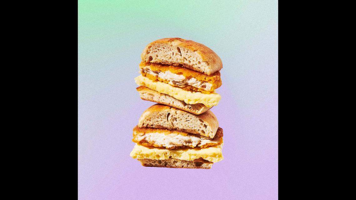 Starting on the first day of summer, Tuesday, June 21, customers can revel in the chain’s newest addition to its menu: The Chicken, Maple Butter and Egg Sandwich. (Photo from Starbucks)