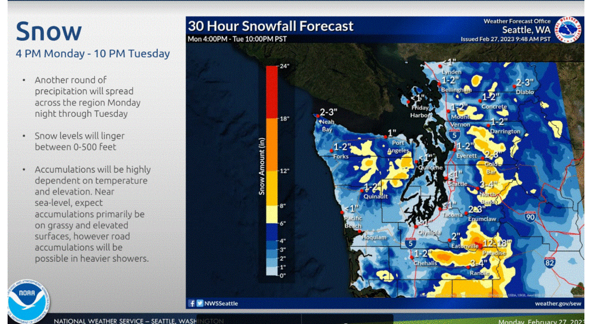 Snow in Tuesday morning forecast for Pierce County | Tacoma News Tribune