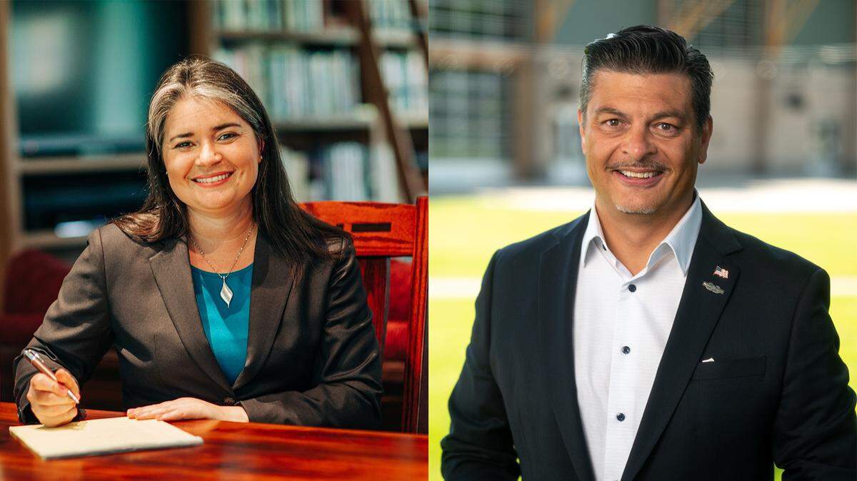Jamie Smith (left) and Paul Herrera are running for Pierce County Council, District 2.