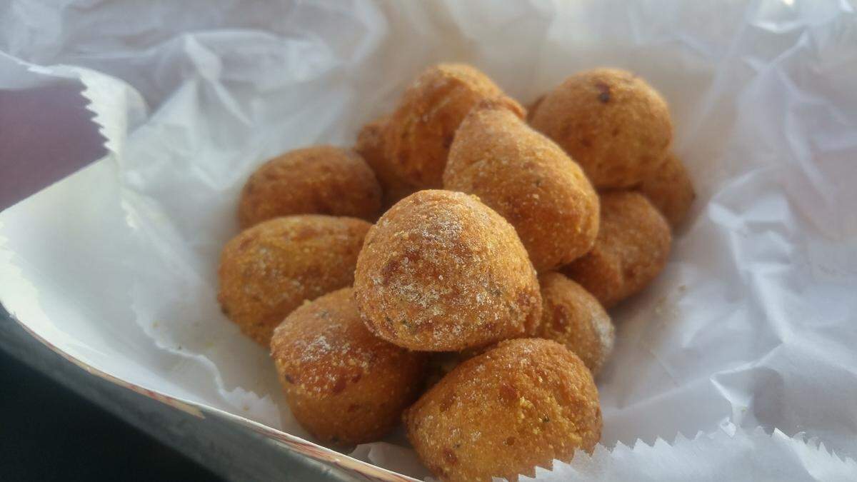 An order of hush puppies from JJ Fish and Chicken in Lakewood.
