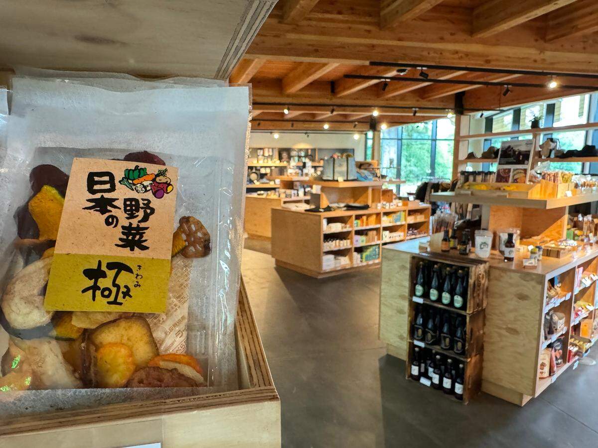 Snow Peak’s Campfield Long Beach’s store offers Japanese and locally made food as well as the brand’s camping equipment.