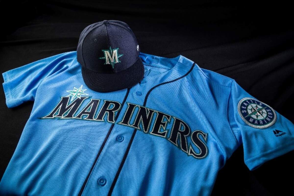 The Mariners unveiled a new hat and jersey for 2019 spring training.