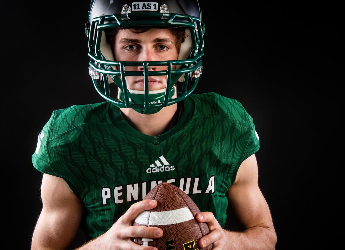 Peninsula’s Burke Griffin photographed at the Tacoma News Tribune in Tacoma, Wash., on Sunday, Dec. 2, 2018.