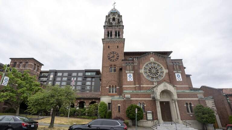 Does historic church with blue-tiled dome have the best views in Tacoma?