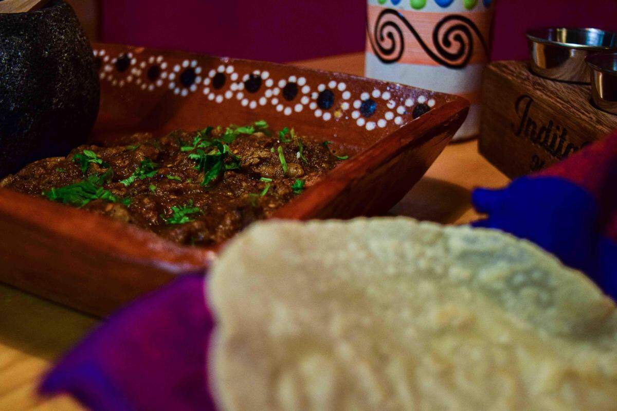 Since opening in December 2022 in Tacoma, Indita Mia has become known for Mexican dishes that feature homemade tortillas and salsas, like the carne con chile.