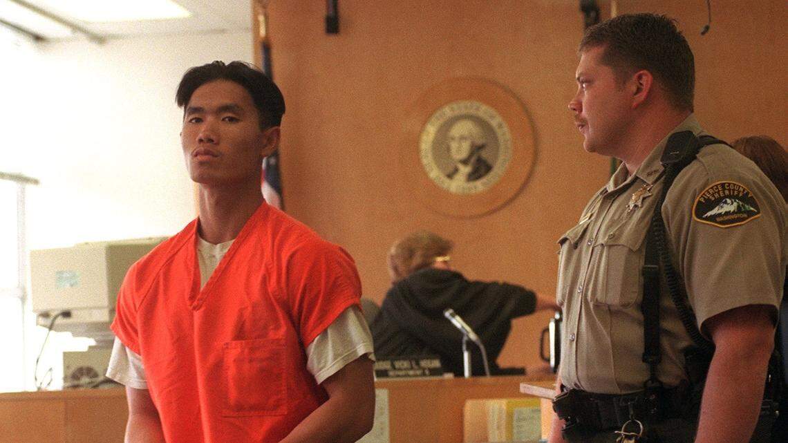 Tuan Phan is shown June 5, 2000 in Pierce County Superior Court during a hearing over a fatal shooting in Tacoma he later pleaded guilty to. In May 2025, Phan was one of eight men put on a deportation flight bound for South Sudan before a federal judge intervened.