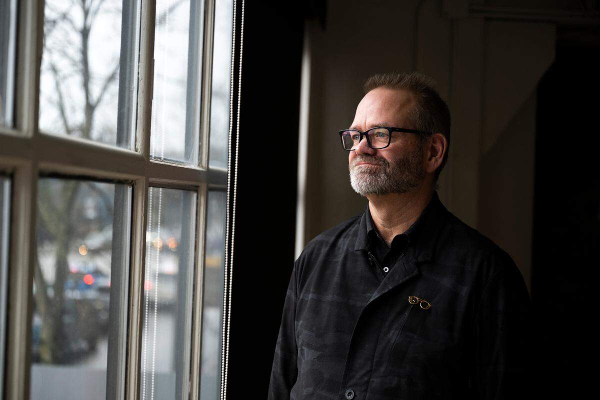 CEO David Duea poses for a portrait at Lutheran Community Services Northwest, on Friday, Feb. 21, 2025, in Tacoma. LCSN, which assists refugees, is one of several plaintiffs in a federal lawsuit against the Trump administration over its suspension of the U.S. refugee-resettlement program.