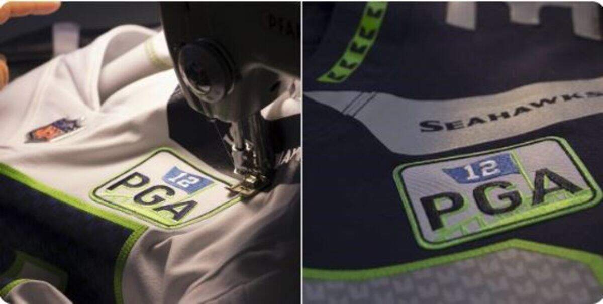 The Seahawks announced Friday they will wear these patches with the initials of Paul G. Allen to honor their late owner beginning Sunday for their game at Detroit.