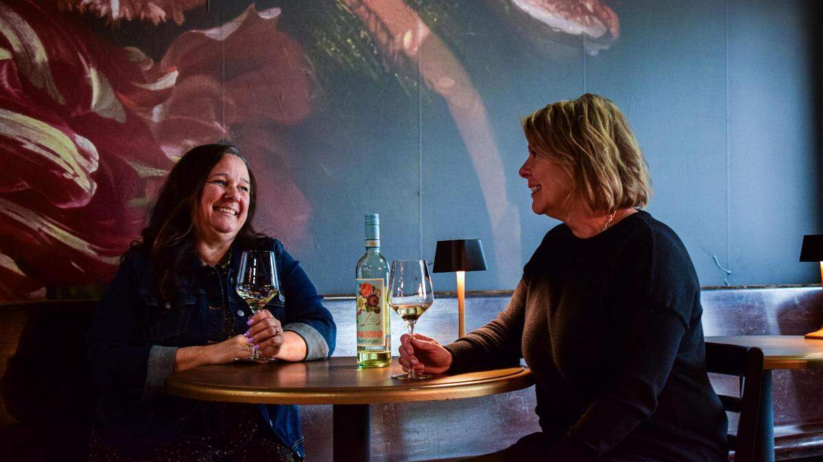 Melinda Jobst (left) and Shawn Harris opened Valley Social, a casual wine bar with an eclectic glass and bottle list, in Sumner in 2022, shortly before a fire destroyed the building next-door. It finally reopened in March 2024.