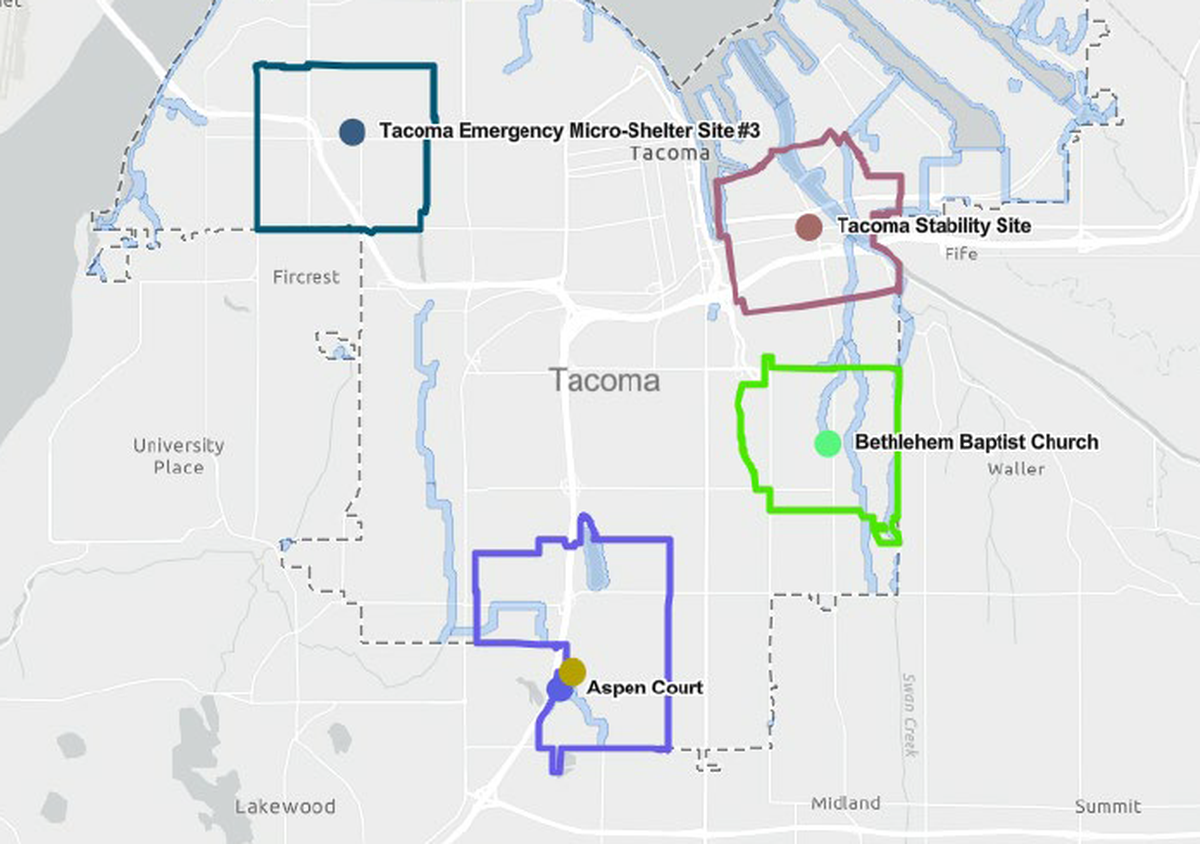 Locations prohibiting camping and personal storage in 2025