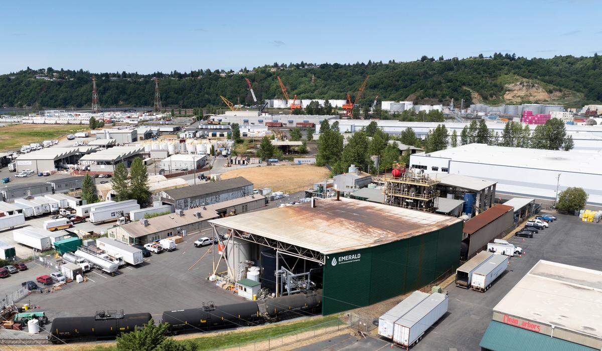 Emerald Services Inc on Tuesday, June 17, 2025, in Tacoma.
