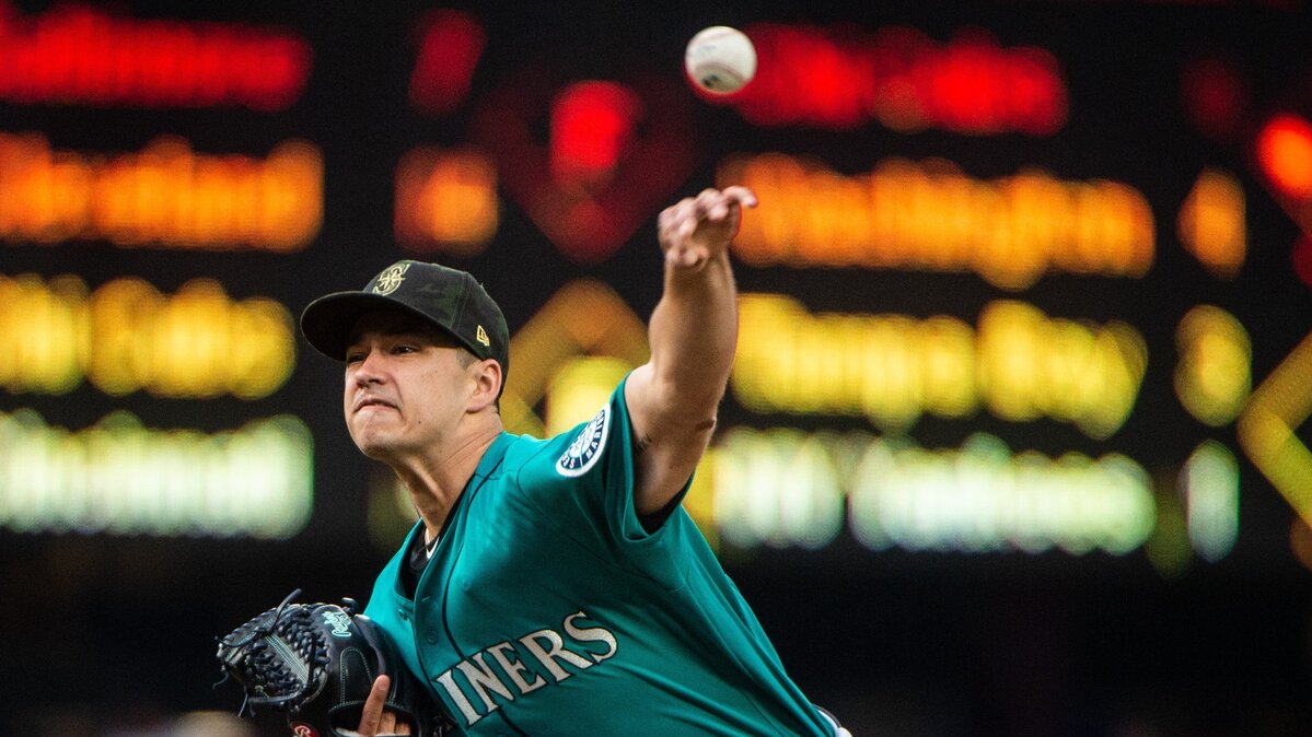 Pitcher Parco Gonzalez pitches in the second inning. The Seattle Mariners played the Minnesota Twins in a Major League Baseball game at T-Mobile Park in Seattle, Wash., on Friday, May 17, 2019.