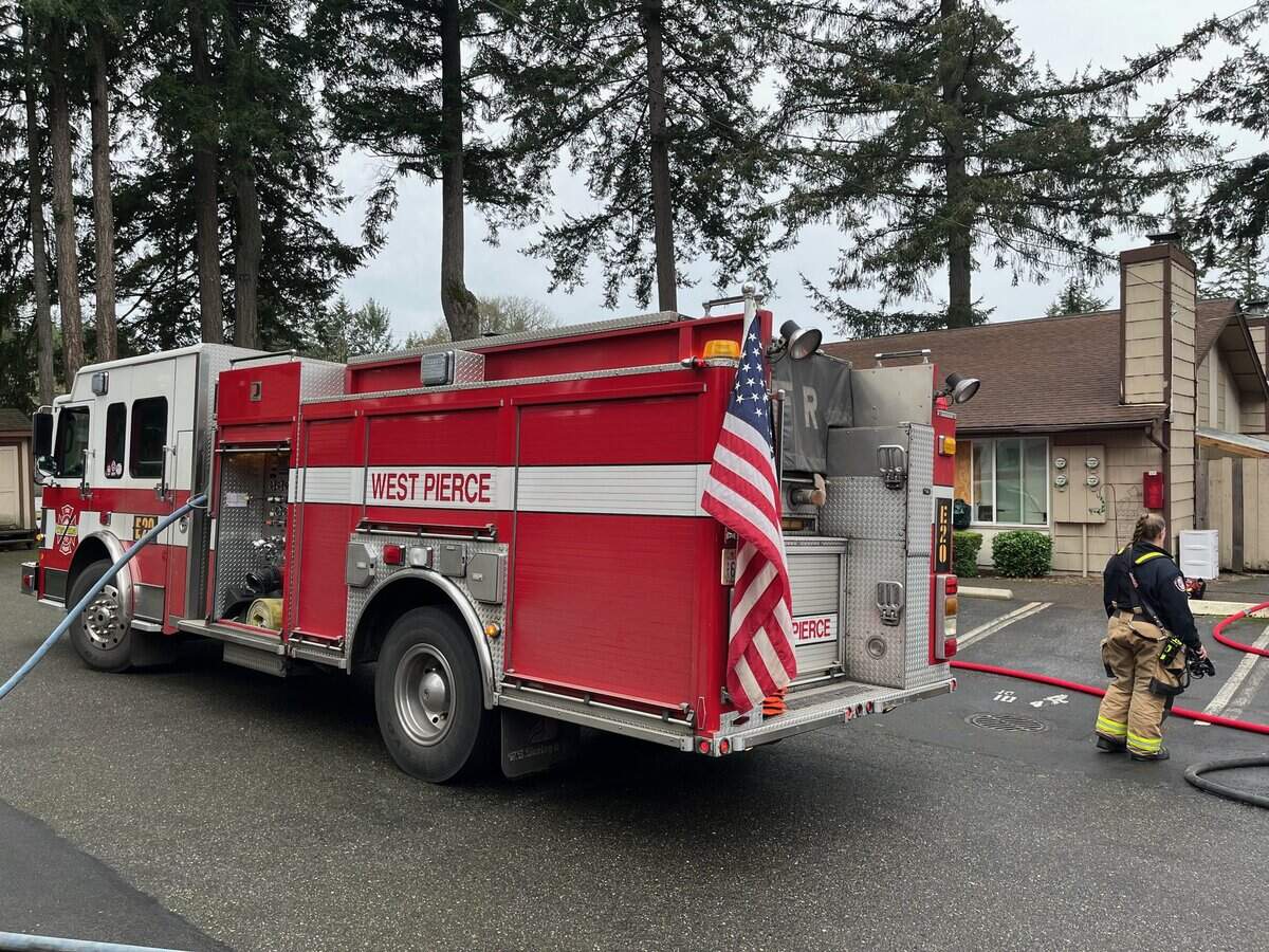 A person was found dead Wednesday after a fire broke out in a Lakewood apartment building. Fire officials said the flames were contained to the victim’s apartment.