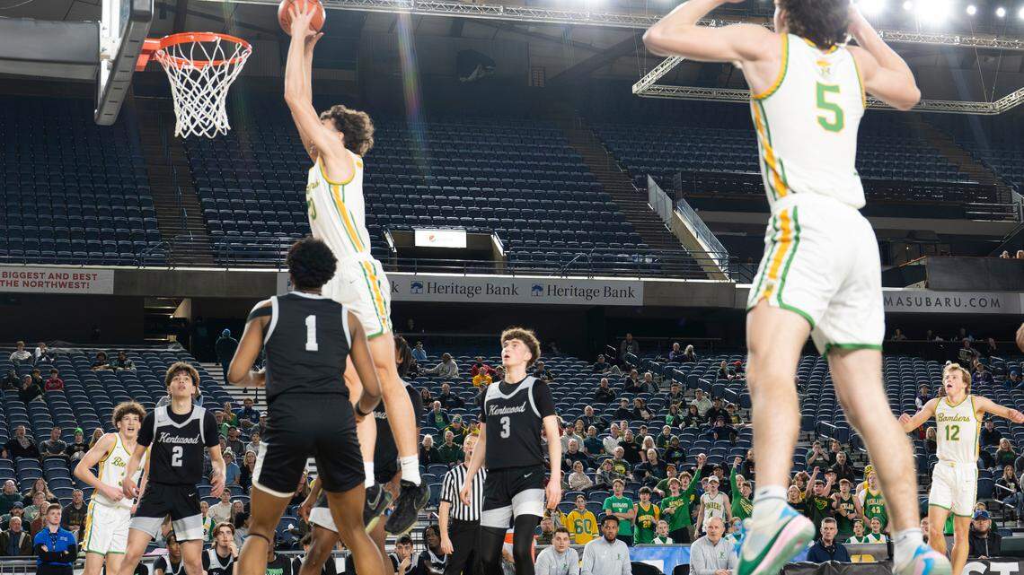 Richland boys roll to 4A basketball quarterfinal win; Kamiakin girls fall to Davis