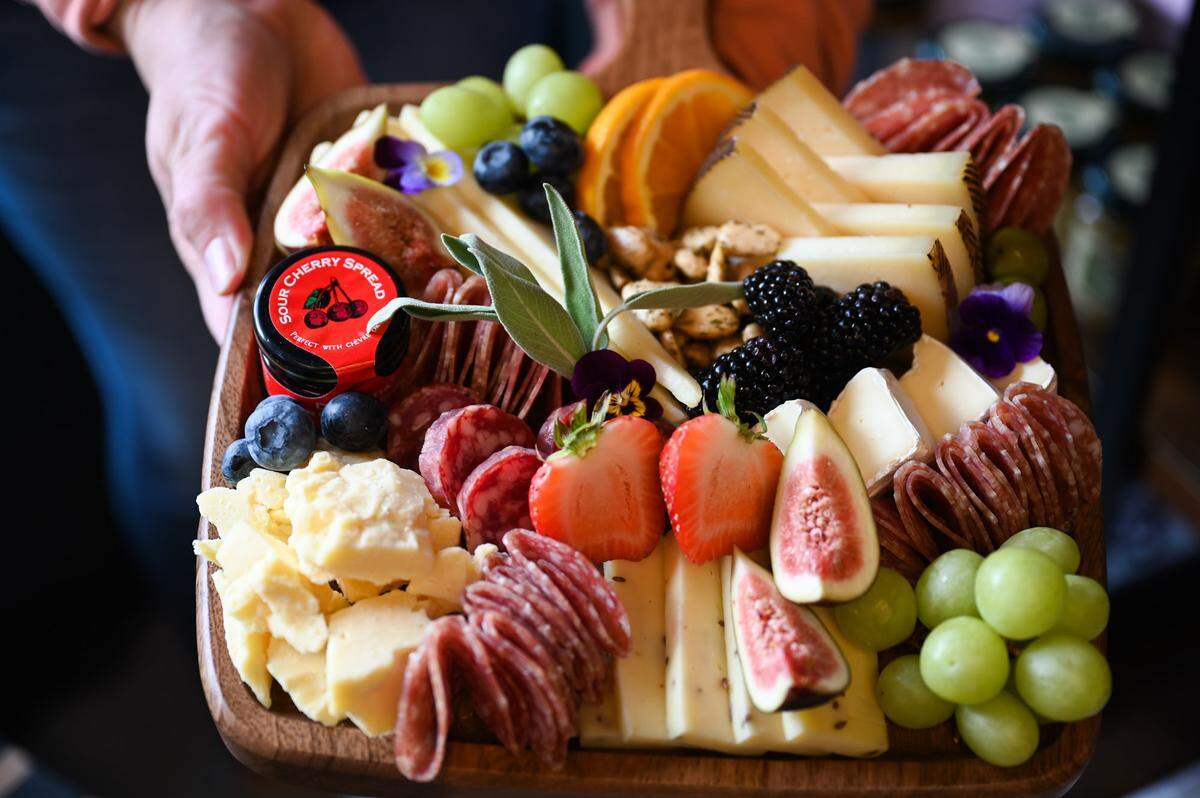 “We don’t leave any surface blank — these are full of all the meats, cheeses, fruits — all the good stuff, no filler,” said Hall.
