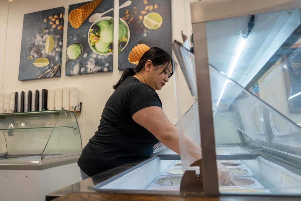 Aileen Moore opened Gabe’s Old Fashioned Ice Cream in 2019 with her husband Todd. The shop is named after one of their children.