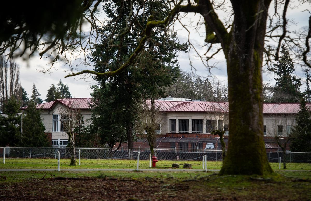 The north end of Western State Hospital is seen from the Fort Steilacoom golf course in Lakewood, Wash., on Thursday, Jan. 17, 2019. The state is proposing a new 500-bed state hospital built on the now-closed Fort Steilacoom golf course. The governor wants $7.5 million in the capital budget this year for pre-design of a new state hospital.