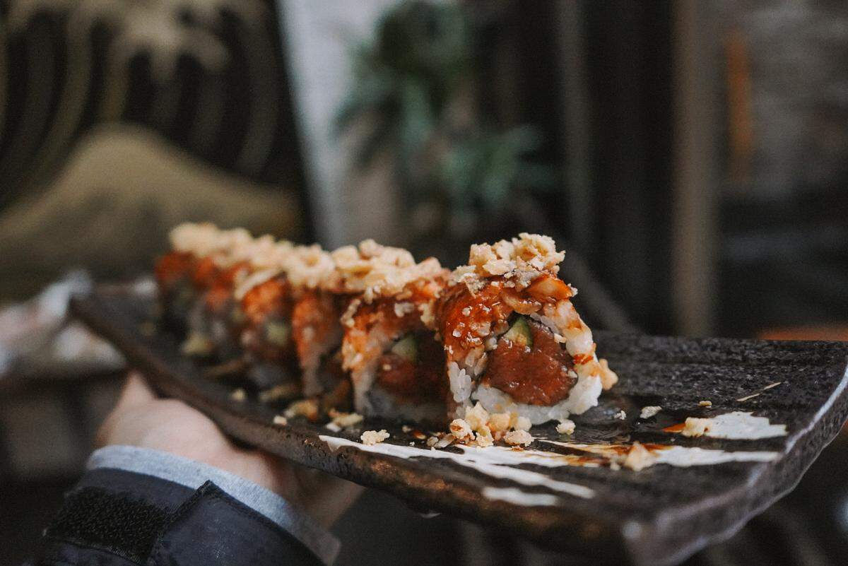 The Lady in Red roll at En Sushi in Tacoma.