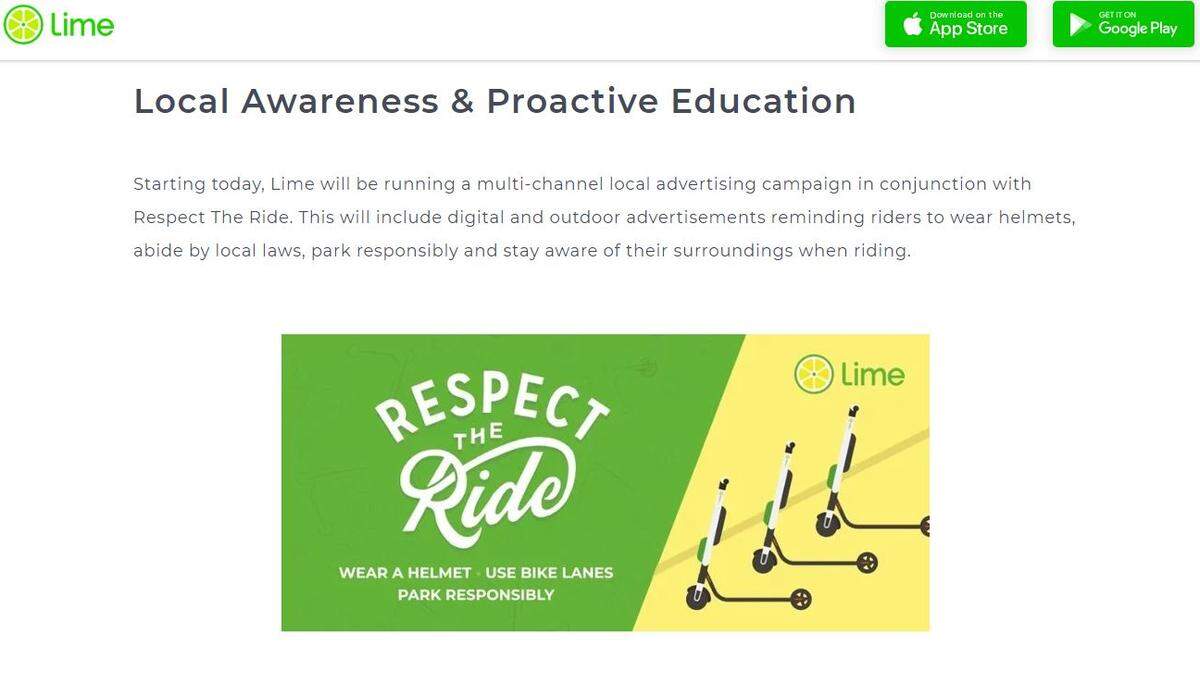 Lime is promoting its “Respect the Ride” campaign with a helmet promotion as the company is also in the middle of replacing some of its scooter fleet with newer models.