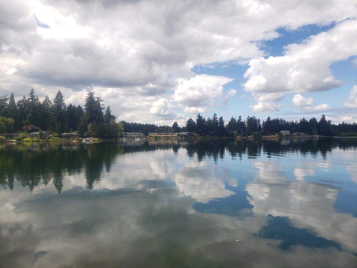 Spanaway Lake on Tuesday, Aug. 10, 2023. 